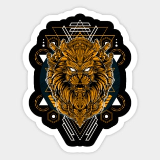 Golden Lion / Urban Streetwear / Lion Sticker